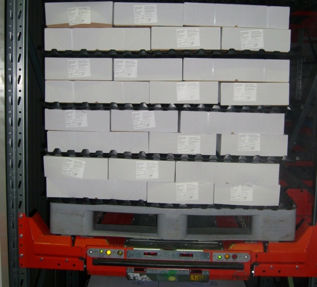 Invriezen - Shuttle onder pallet